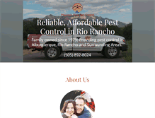 Tablet Screenshot of mountainviewpest.com